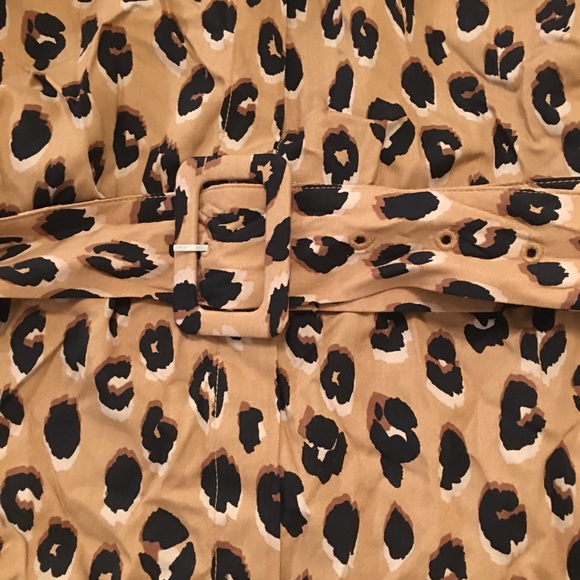 Women’s Leopard Print Button Down Belted Dress XL - Picture 4 of 8